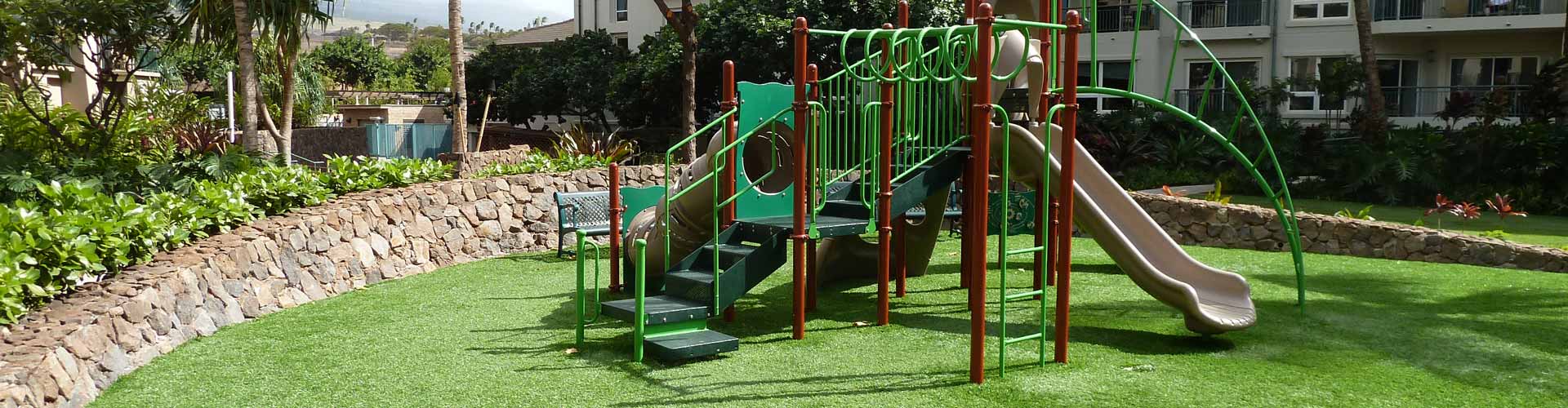 Synthetic turf playground grass by Southwest Greens of Hawaii